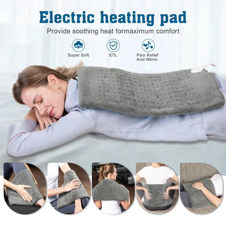Direct Selling machine washable Overheat Protection heating pad electric