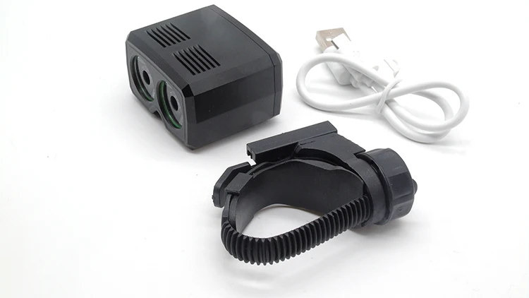 New Patent USB rechargeable mountain LED bike front light with built-in battery