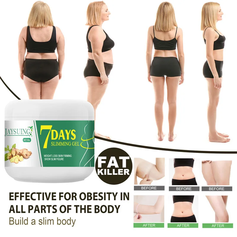 7 DAYS Ginger Slimming Cream Fast Weight Loss Removal Leg Waist Cellulite Fat Burning Massage Cream Whitening Lifting Body Care