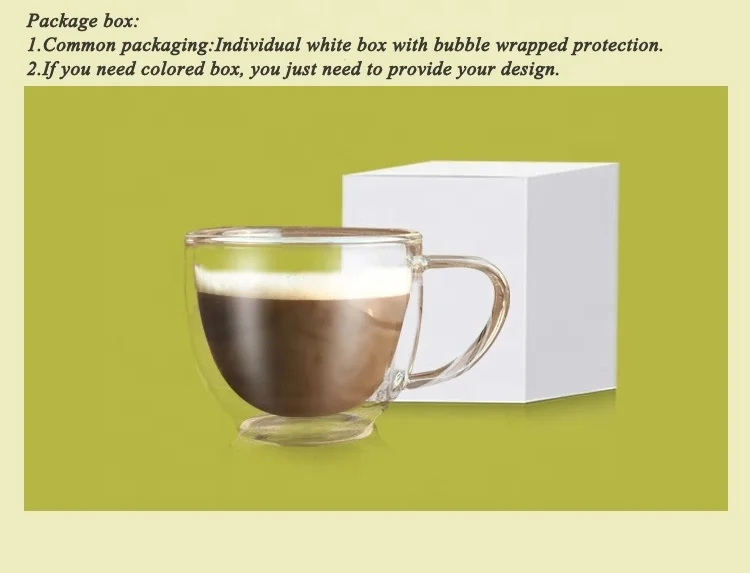 Термостойкая стеклянная чашка прозрачные стеклянные кофейные кружки с двойными