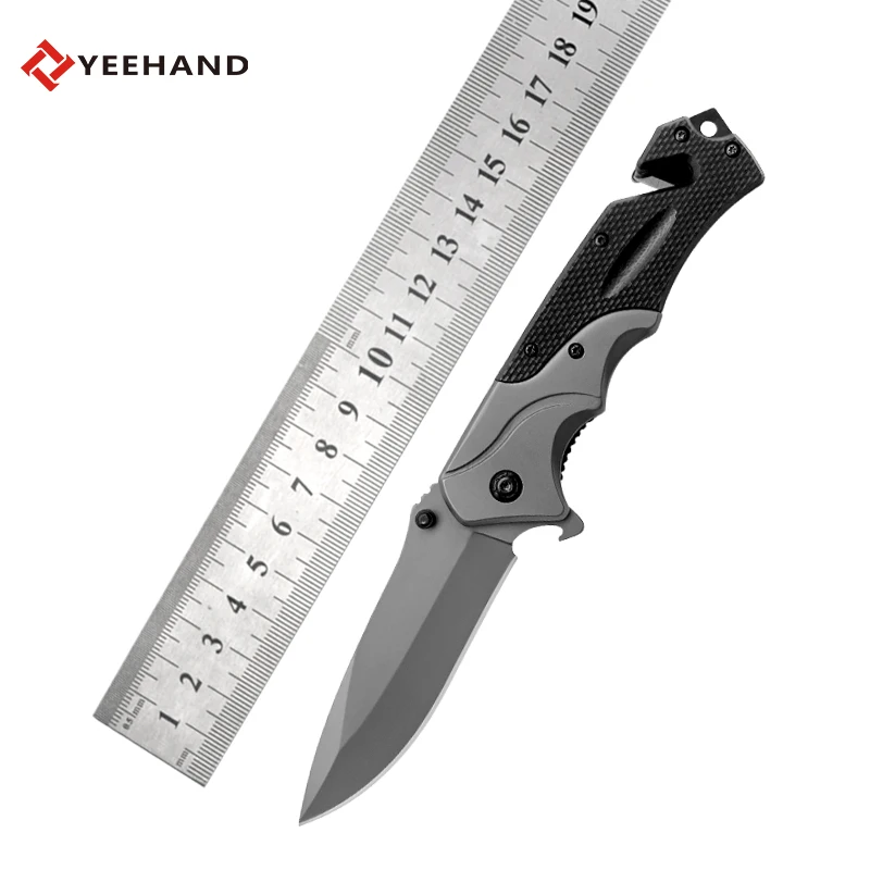 High quality small edc knife g10 handle custom logo edc portable pocket knife tactical folding knife