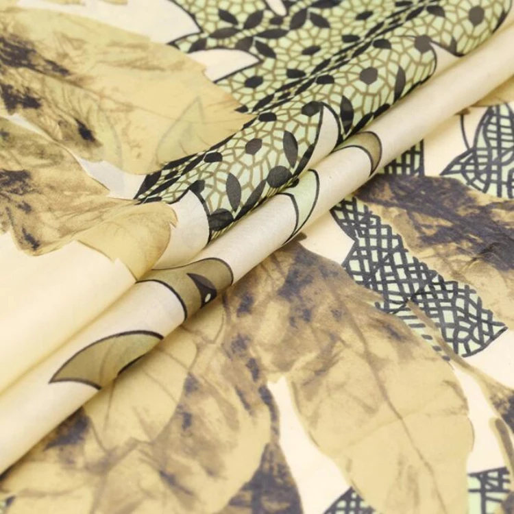 Early Spring Design Korean Crepe Silk Chiffon Fabric Price Per Meter