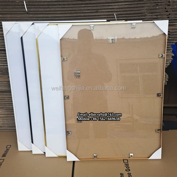 Wholesale cheap Aluminum Photo Frame with Ivory Color 11x14  Mat for 8x10 Picture & Plexiglass, Metal Picture Frame Collection