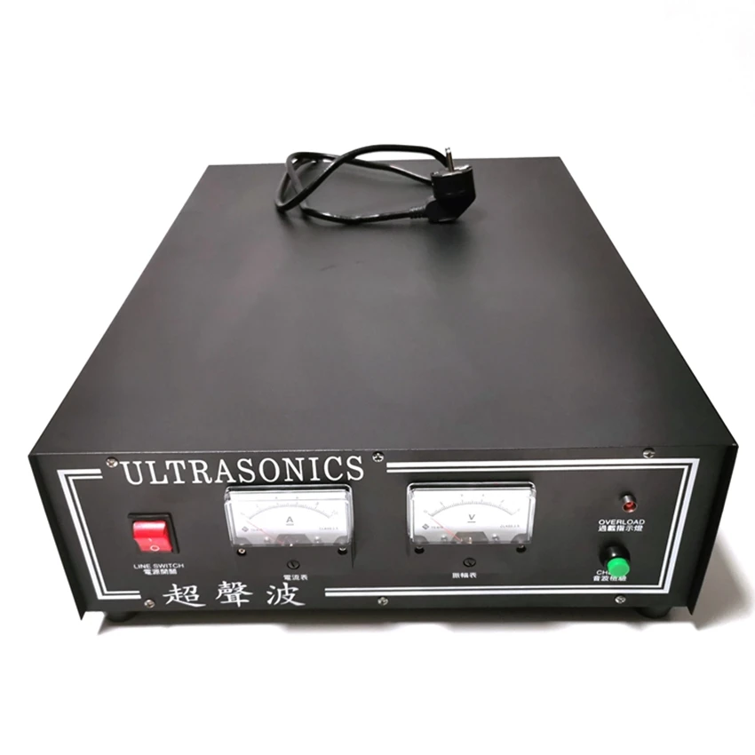 300w-4200w Digital Or Analog Ultrasonic Generator For Electron / Stationery Packing Welding