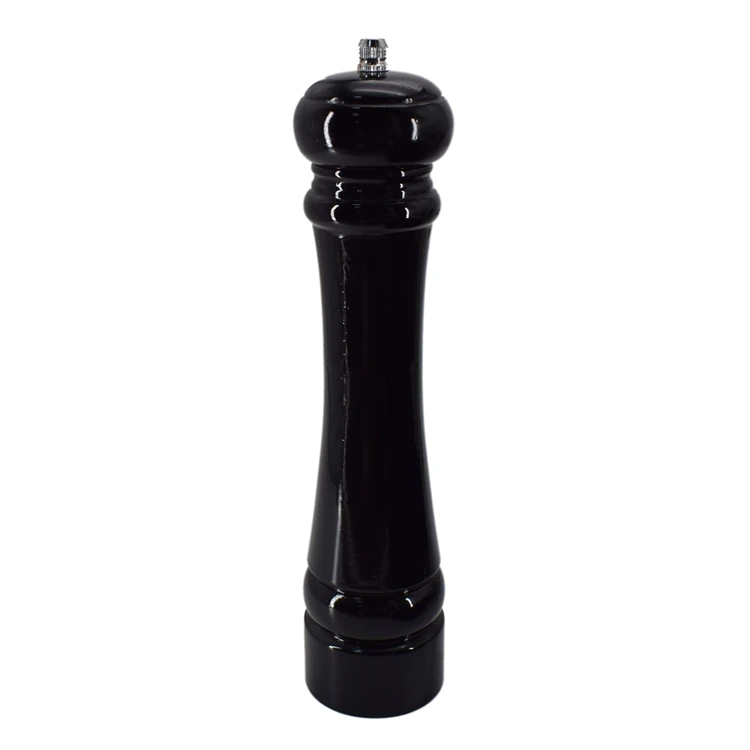 Custom elegant manual 10 inch spice and pepper grinder acacia wood salt and pepper mill with adjustable coarseness