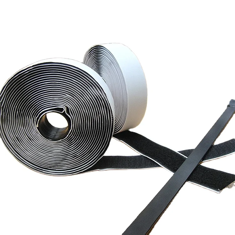 Customized Size Die Cut Available self adhesive hook and loop tape nylon 50mm hook and loop fastener For Curtains