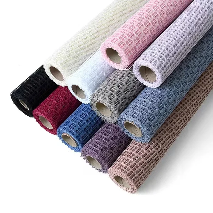 Thickened Floral Wrapping Material Imported Floral Wrapping Gauze Material Bouquet Packaging Gauze Wrapping Paper Yarn