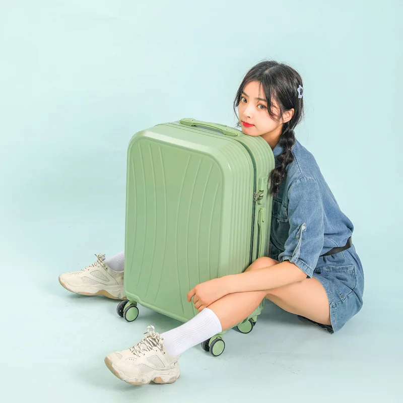 PC material 20-inch fashion spinner wheel Luggage bag male high quality travel suitcase  abs cabin size  travelling trolley box