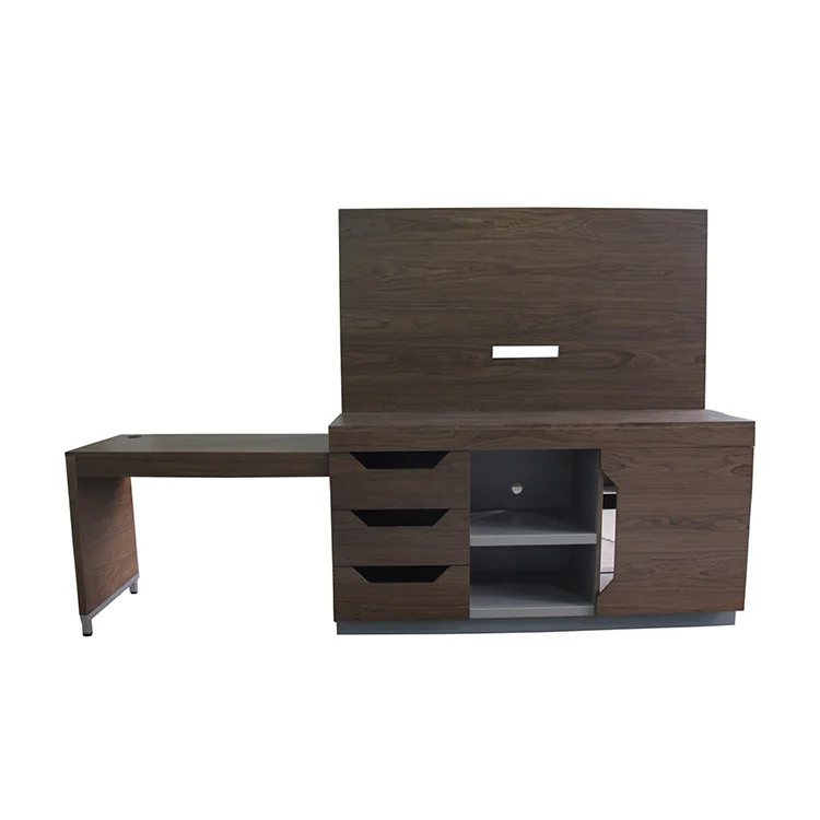 Holiday inn Suites Hotel Furniture Commercial Business Desk TV Panel Wardrobe Luggage Bench Hotel TV Cabinet Set
