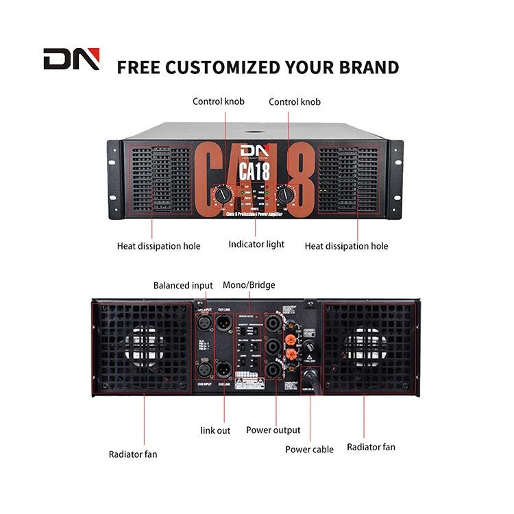 3u аудио усилитель CA18 CA20 ca30 Профессиональный мощности