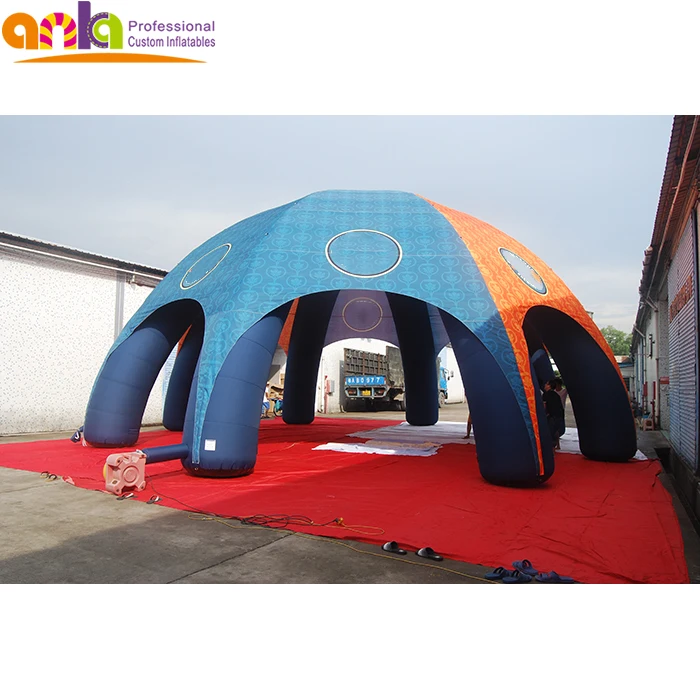 Customized logo printing 4 5 6 8 legs iglu inflatable spider dome tent for promotional sale