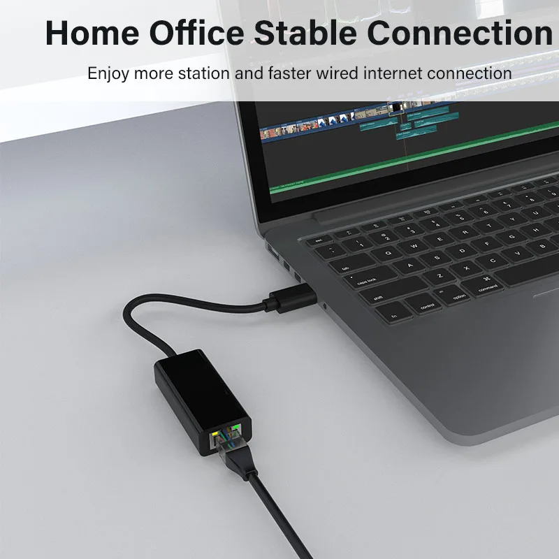 Hot Sale RJ45 to USB A Type C Gigabit Ethernet Lan Network Adapter Wired Network USB 3.0 HUB For Windows 10 Mac PC Laptop