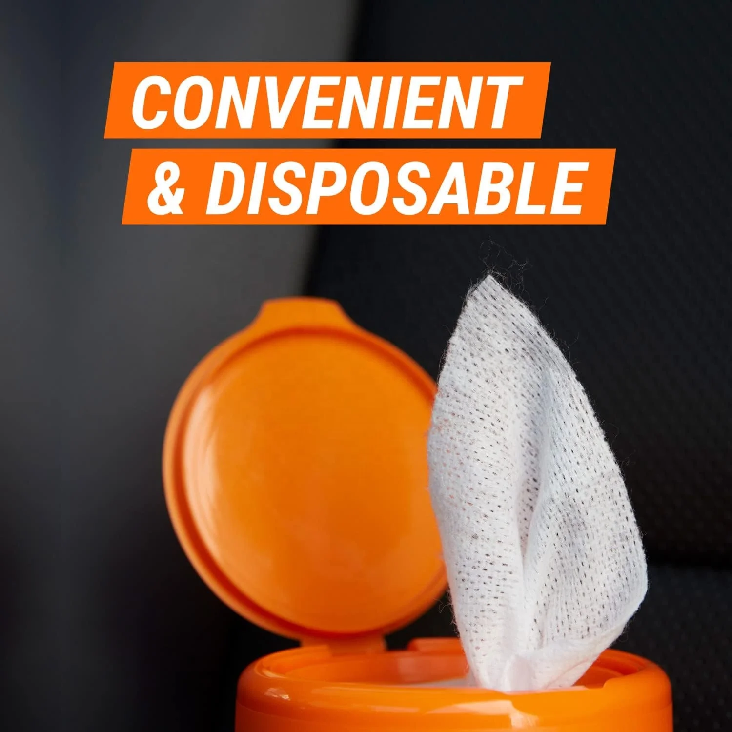 OEM ODM Factory Price 30 Count Compostable Interior Cleaner Car Leather Wipes