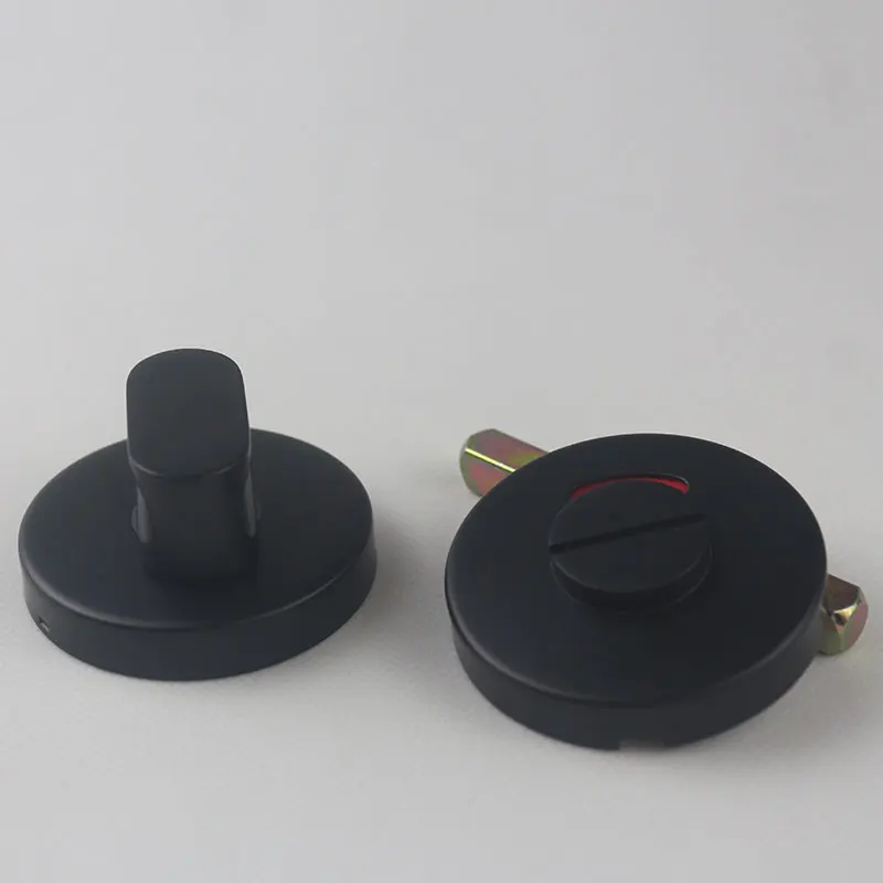 Round popular stainless steel 304 bathroom door lock indicator plate with green& red indication