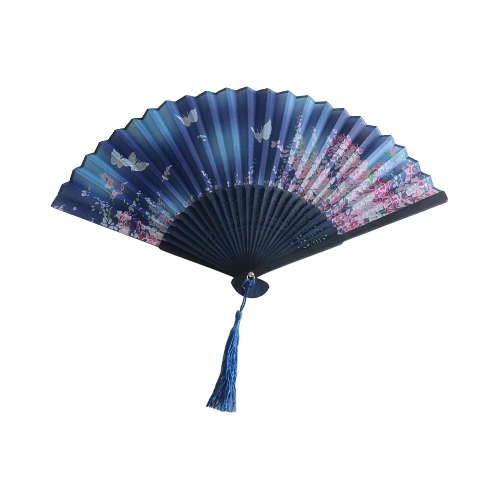 Wholesale Elegant White Folding Silk Hand Fan with Organza Gift bag Wedding Gift & Party Favors