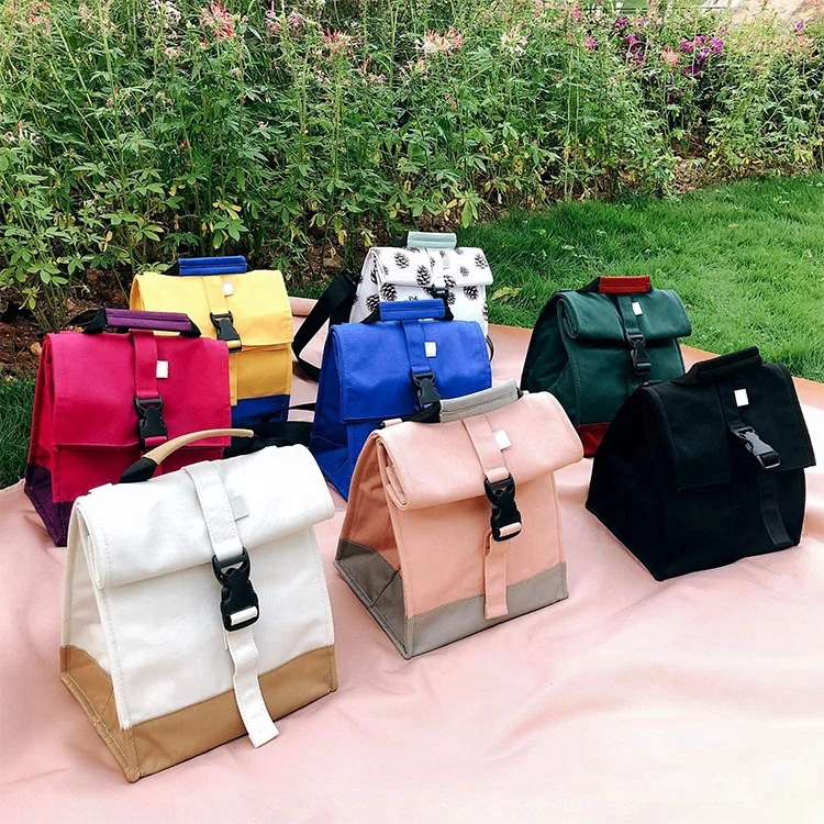 Изолированная водонепроницаемая сумка тонкая сумка-холодильник для пикника на колесиках Холщовый изолированный Рюкзак-холодильник