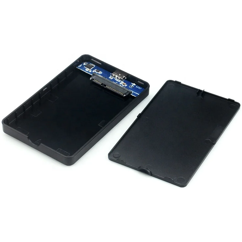 Factory Wholesale Plastic 2.5' SATA to USB 3.0 Hard Disk Enclosure HDD/SSD Adapter Case Tool Free Hard Drive Enclosure