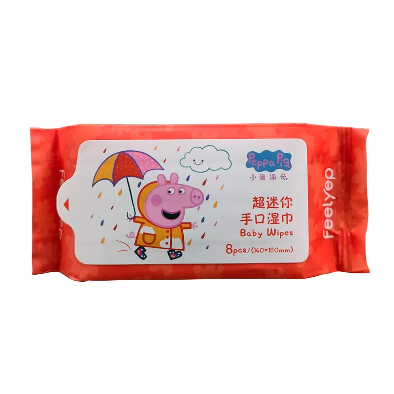 Organic biodegradable sensitive waterwipe Natural travel Size compostable washable Wet Set English case perfume Free Baby Wipe