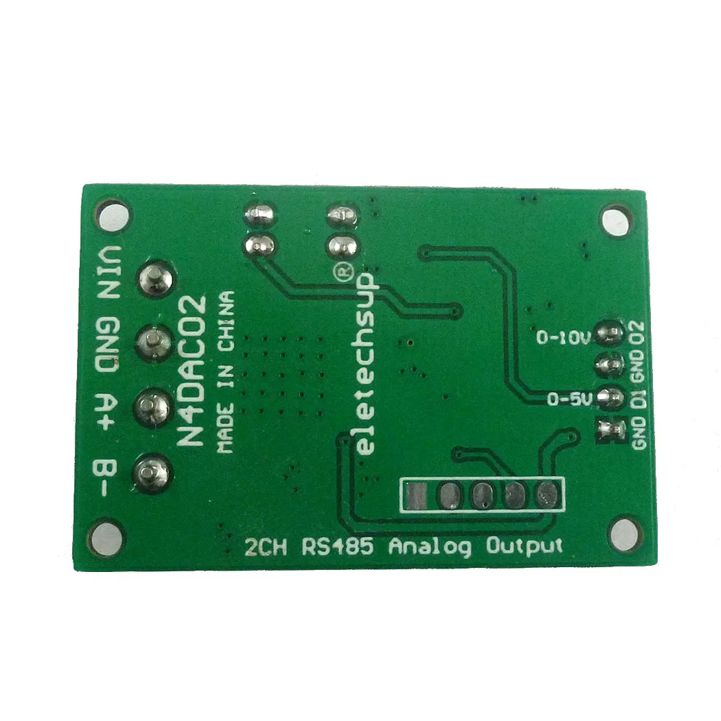 N4DAC02 DC 12V 2CH DAC модуль 0-5V 0-10V PWM к напряжению аналоговый преобразователь RS485 Modbus