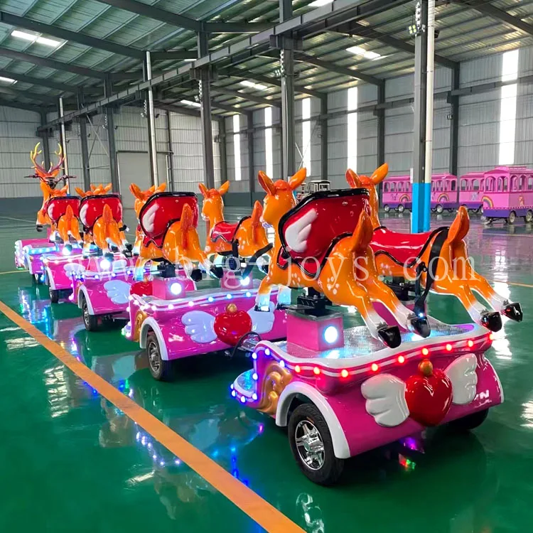 Electric Train Unique Appearance Latest Design Tourist Attraction Sightseeing Amusement Equipment Knight Deer kids ride,hot sell