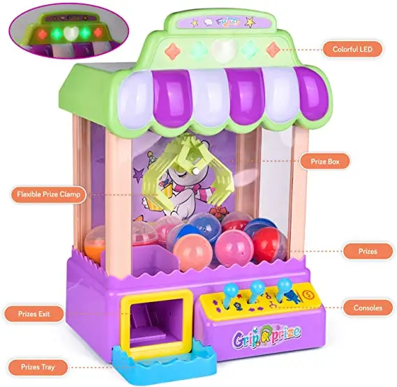 Забавные маленькие игрушки-конфеты мини-машина-коготь игрушка с подсветкой и звуком электронная игрушка-коготь машина для захвата