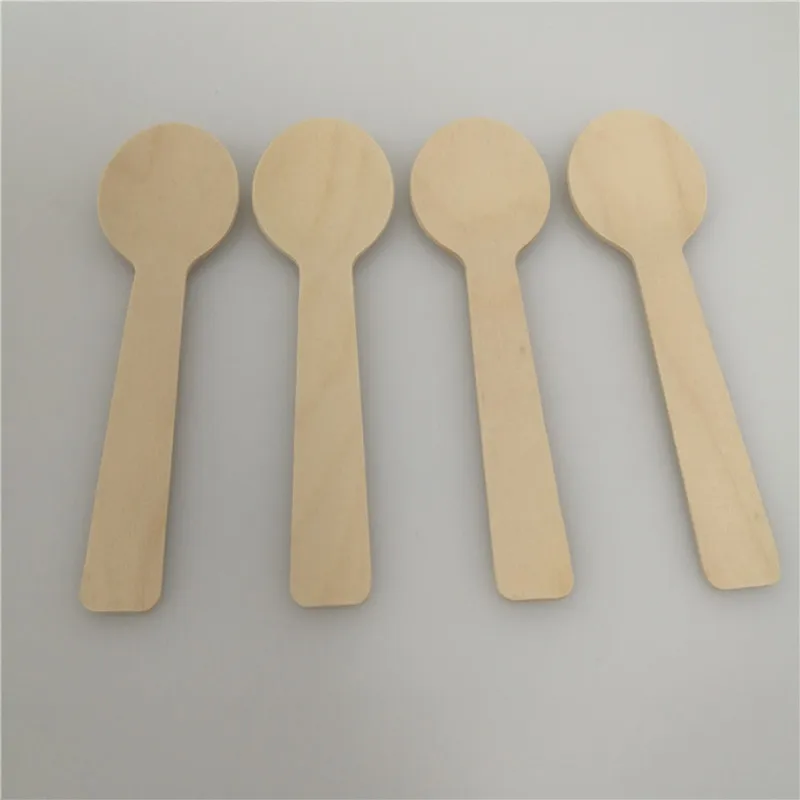 China Wholesale biodegradable disposable wooden spoon ice cream