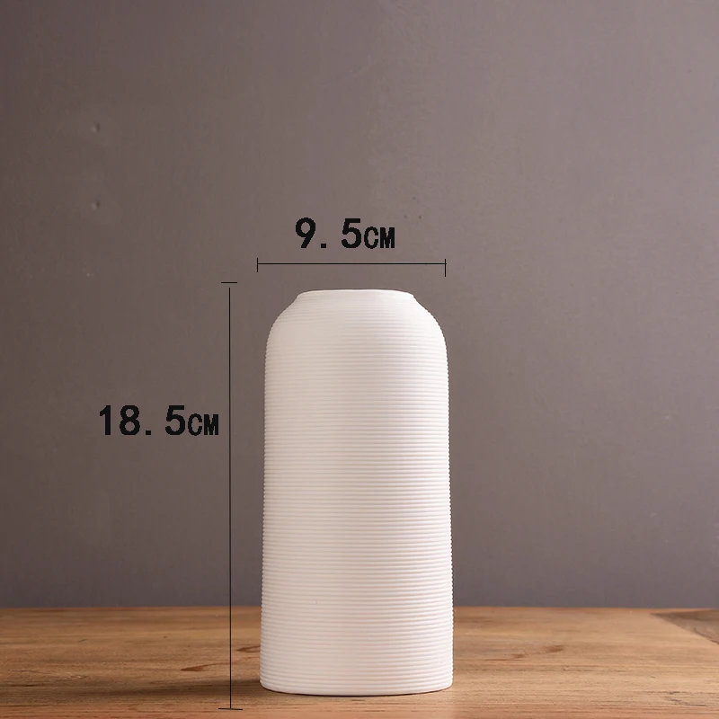 Wholesale New Retro Face Flower Vases White\Black\Gold\Sliver Ceramic Vase For Home Decor