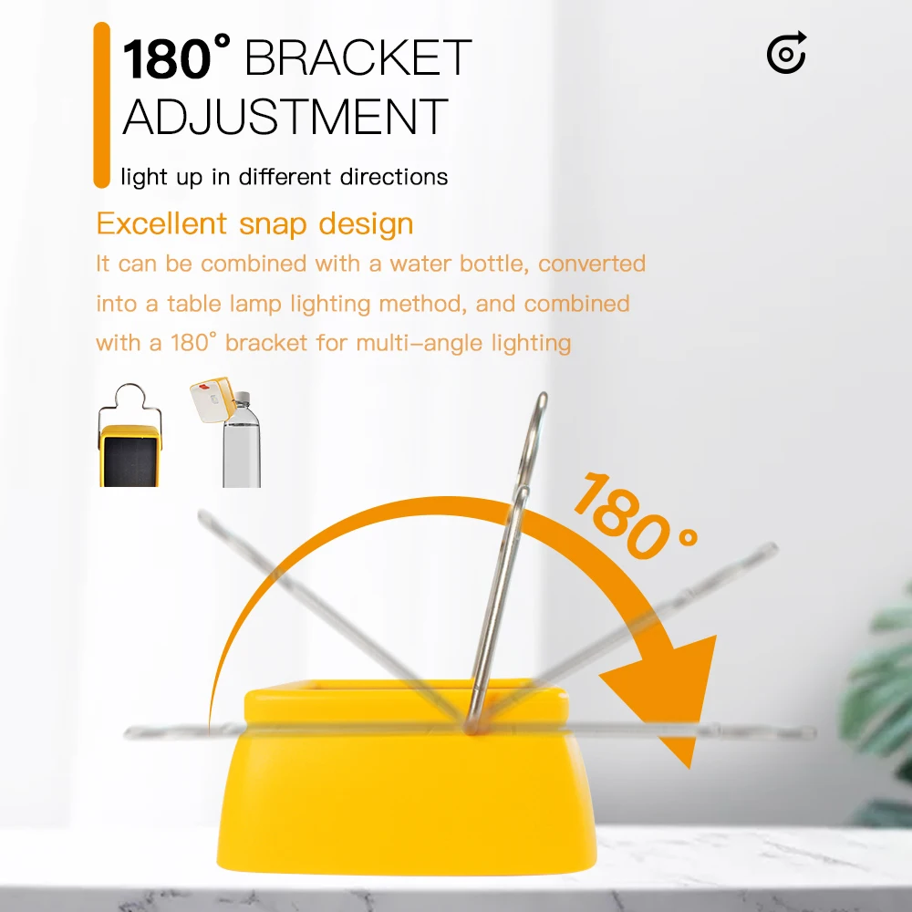 2 level orange square led reading light