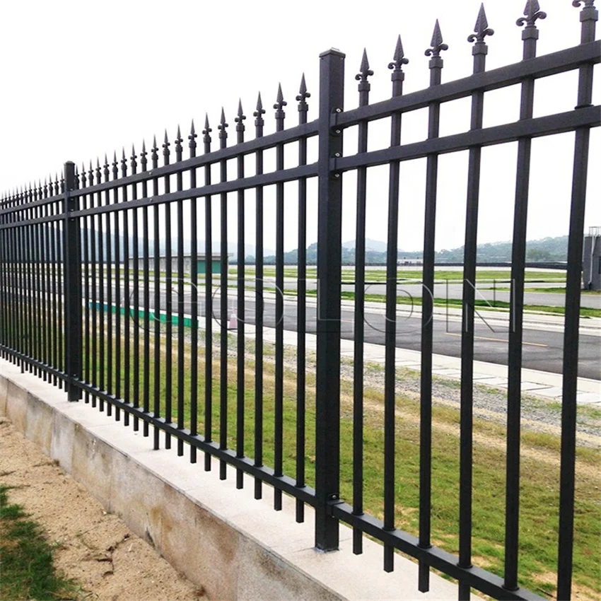 China Factory Supply Best Price High Quality  Faux Wrought Iron Railing Decorative Fence  Steel Fence