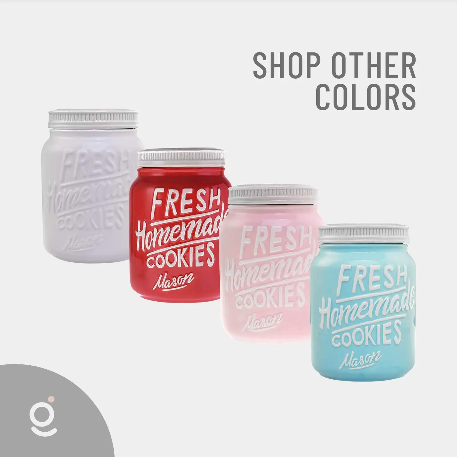 New Factory Custom ball mini retro small wide mouth Candy Ceramic pink Mason jar with lid