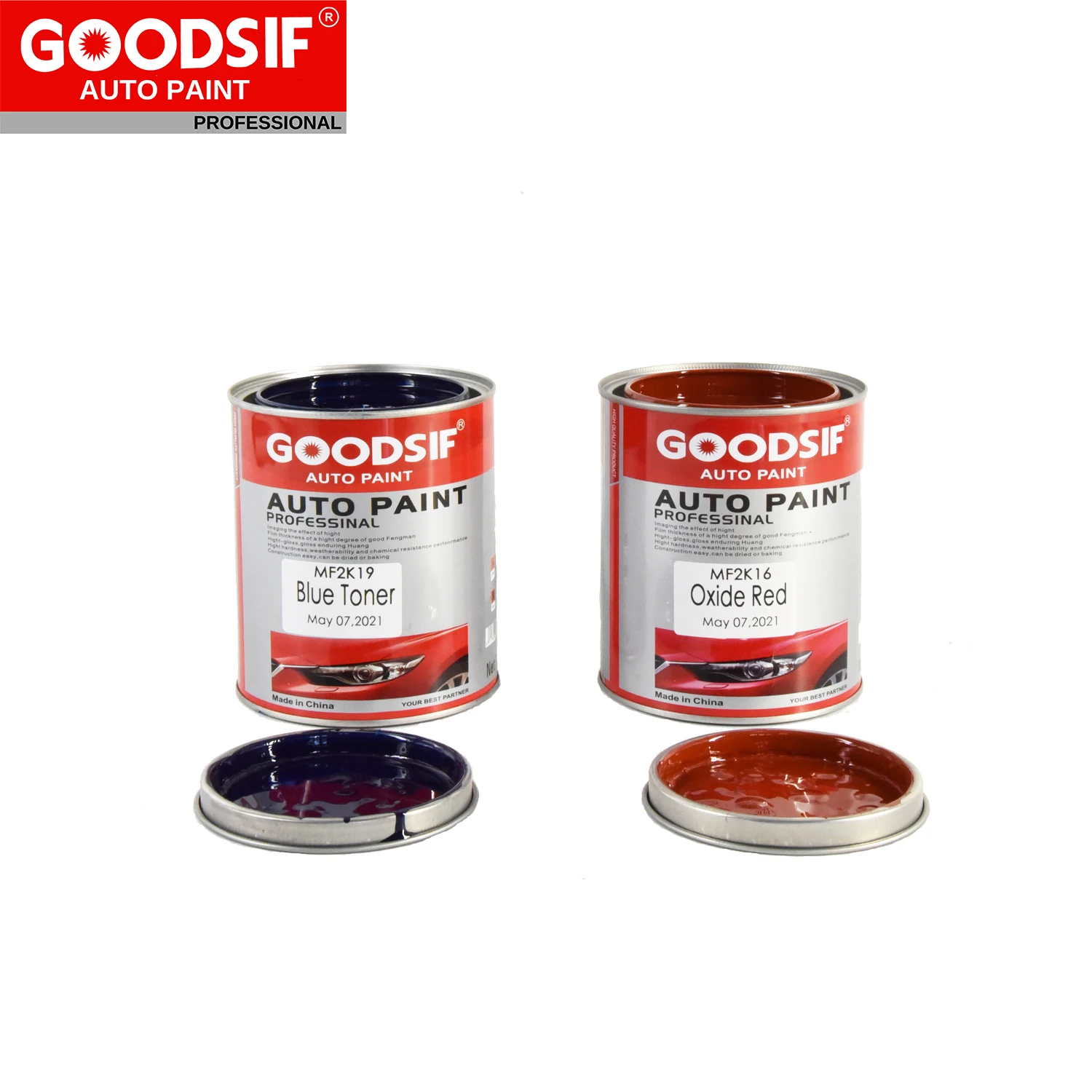 Car paint 2K Solid color paint Auto paint car body protective repair varnish Clear coat thinner Hardener primer