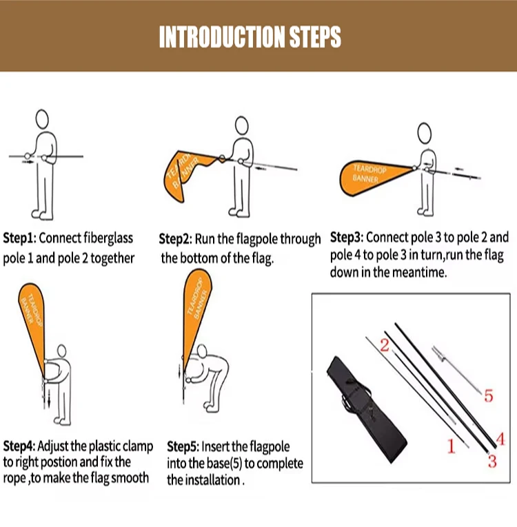 Customized Double-side Waterproof UV Printing 100% Polyester And Fabric Feather Sublimation Flag With Personalized Service