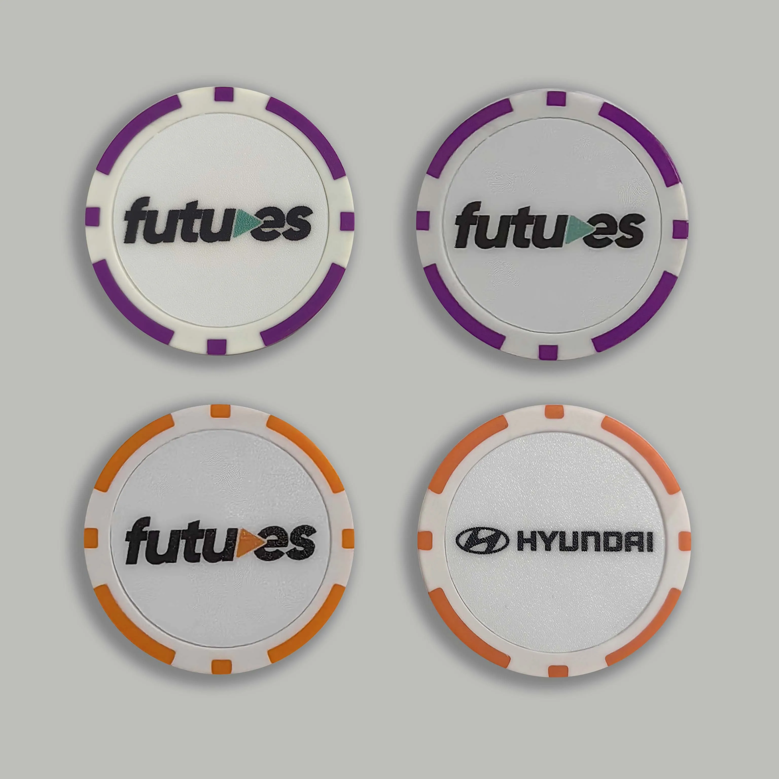 Wholesale Sublimation Custom Golf Poker Coin Chips Casino Personalized Design Logo High Quality Poker Chip