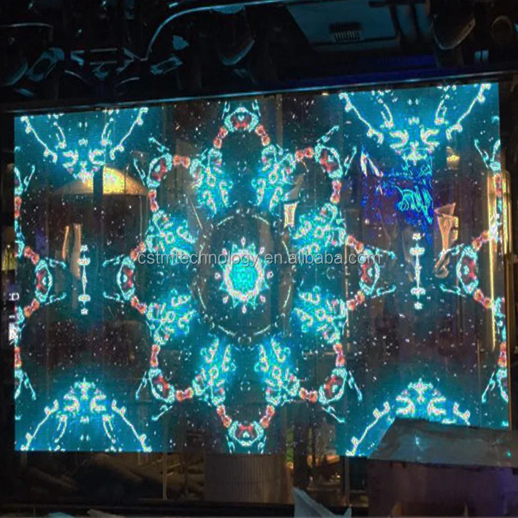 Professional Production of Clear Centro Comercial Full Color Outdoor Window Glass Transparent LED Display Grille Screen