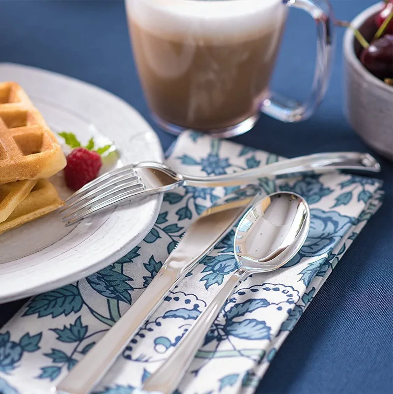 Heavy Duty Bulk Plastic Silverware Set  Disposable Flatware cutlery for party