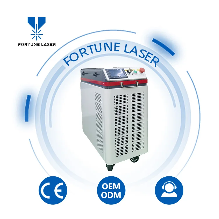 handheld portable 100w-300w laser cleaning machine pulse laser cleaner for oxide/oil/paint/rust removal