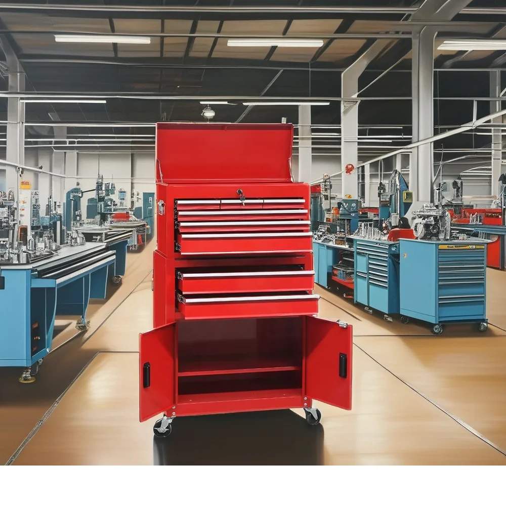 Tool Chest 6-Drawer Rolling Tool box customized  OEM Metal Workstation Storage Cabinet for  industrial use