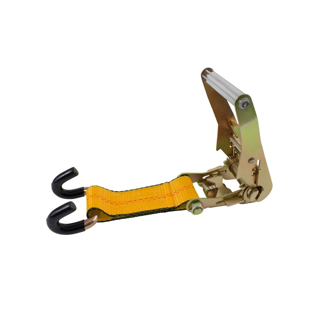 2 Inch Steering Wheel Lock Strap With Coated Claw Hooks For Wrecker Tow Truck