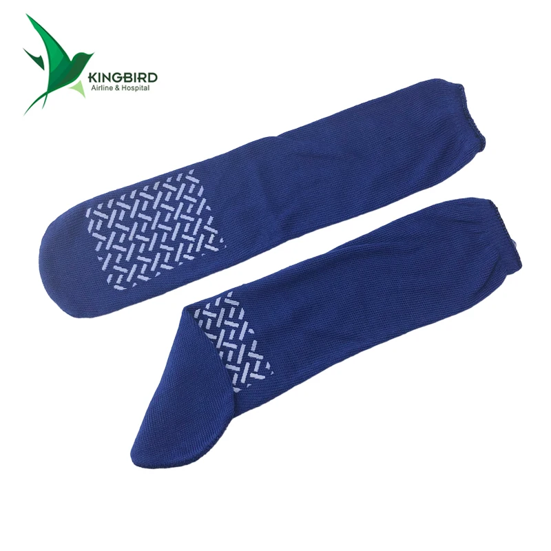 2024 Wholesale disposable no heel non slip dot airline tube socks for men