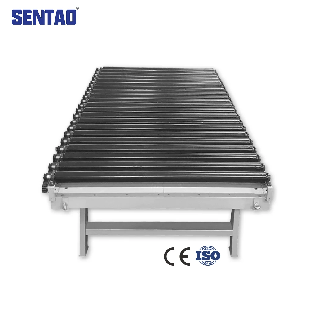 Sentao motor gravity drive system chain Steel roller conveyor