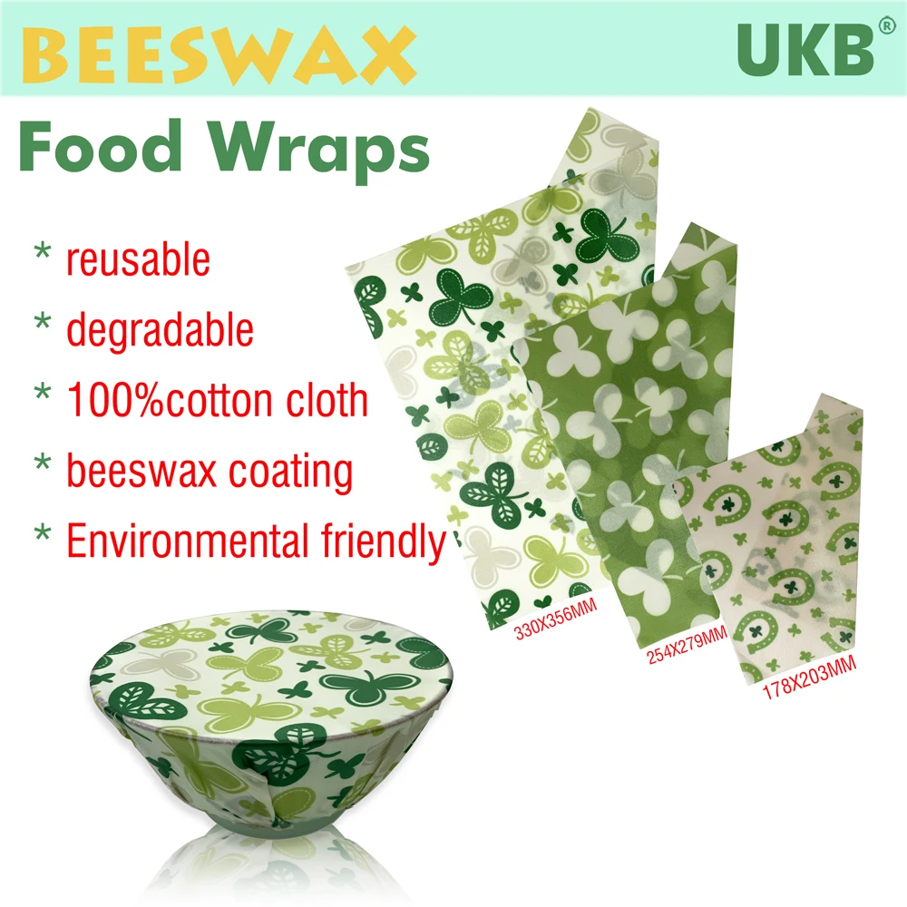 YOKABU 3 pack reusable sustainable nature beeswax food wraps