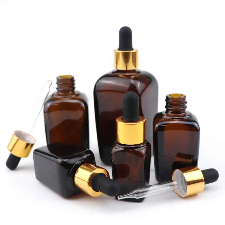 competitive reasonable price long thick clear blue euro dropper cap bottles 30ml 30 ml square amber glass bottle with dropper