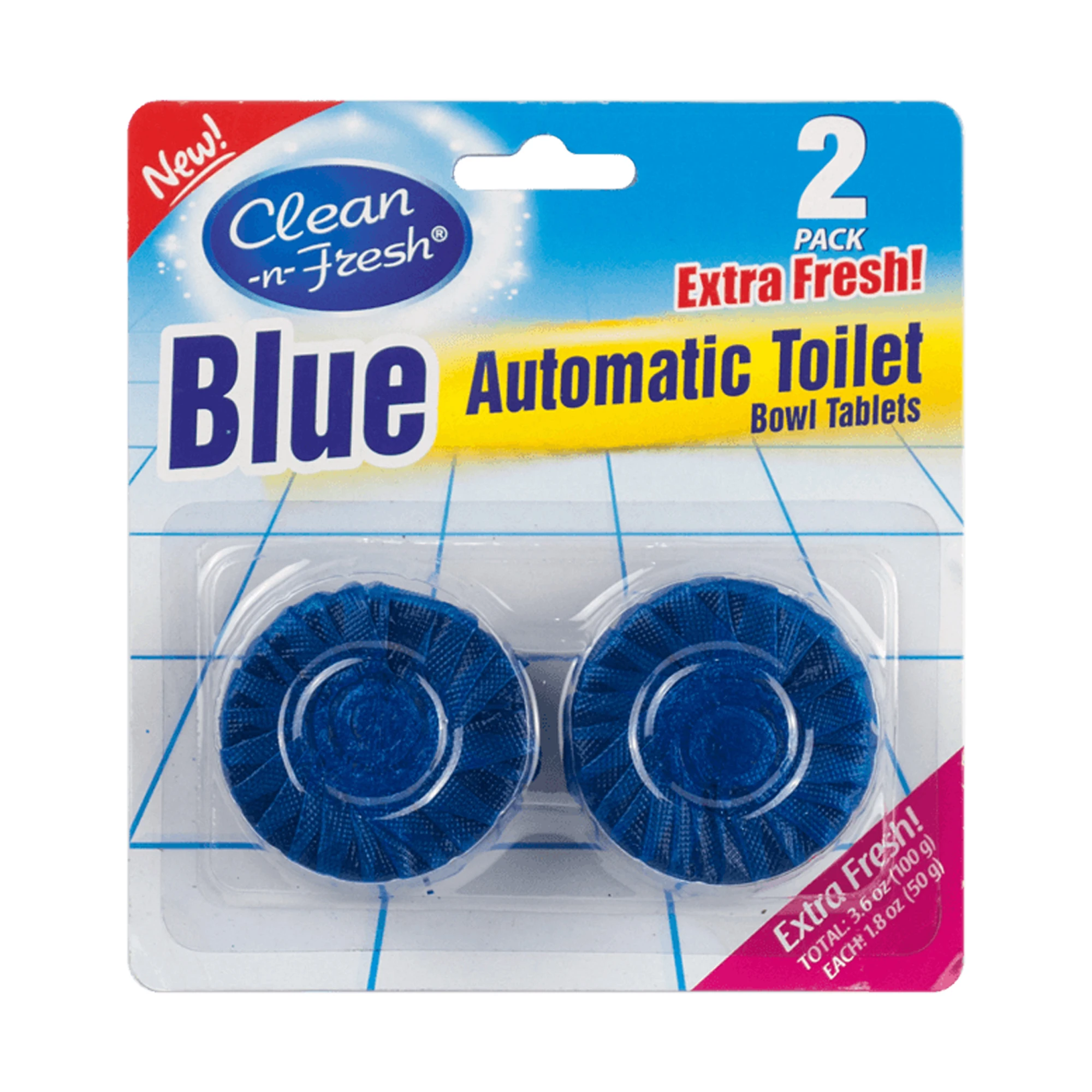 8pk Certificate Toilet Bowl Cleaner Block Automatic Toilet Deodorizer Toilet Tablet Blue Block