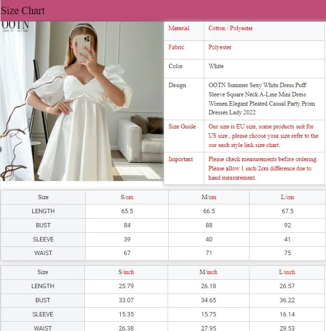 OOTN 2022 Lady Women Elegant Pleated Casual Party Prom Dresses Puff Sleeve Square Neck A-Line Mini Dress Summer Sexy White Dress