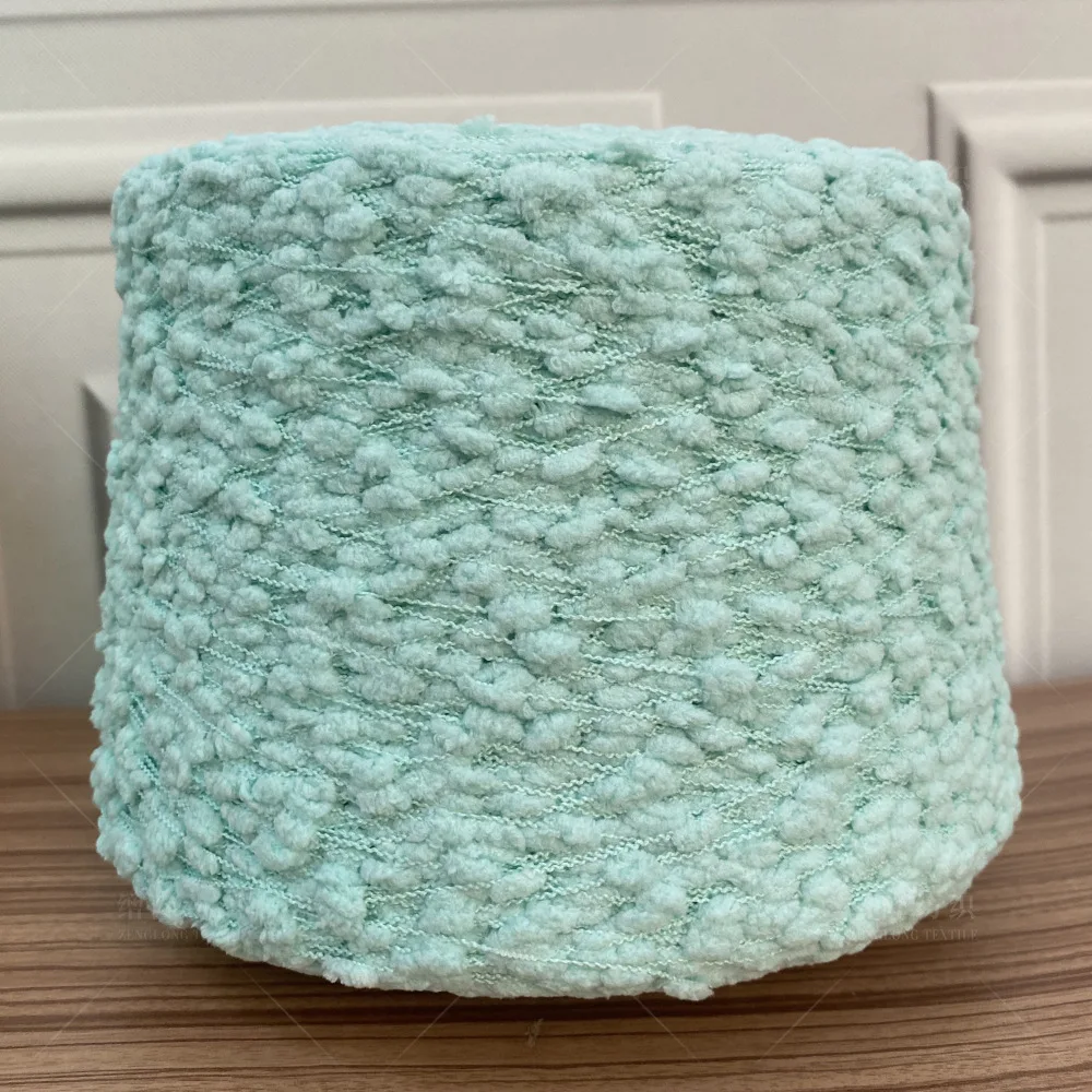 NM3.3/1 NM3.8/1 multicolor toothbrush pompon fancy yarn soft yarn knitting yarn