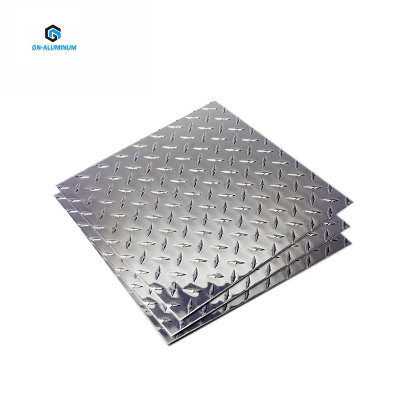 1060 3003 5052 5754 6061 6063 Автобус Пол Нескользящая Узорчатая алюминиевая клетчатая листовая пластина