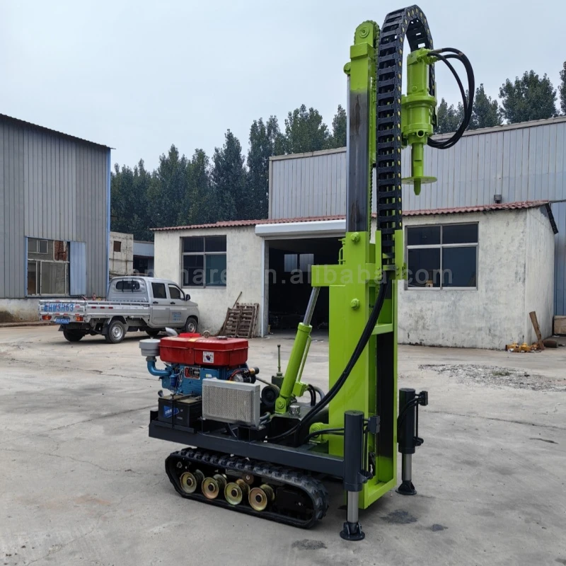 hydraulic highway guardrail excavator ground screw pile driver machine