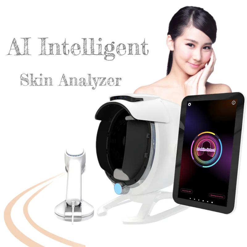 Portable 3d Facial Skin Moisture Spectrophotometer Skin Analyzer Scanner Detector