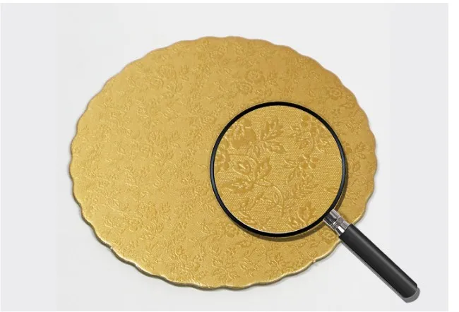 
hot sale hard golden sliver cake board round 