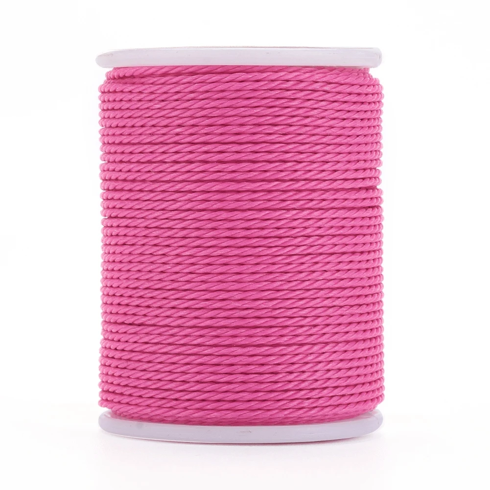 Pandahall 1mm Waxed Polyester Cord Twisted Cord